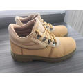 Yellow Colour Casual Type Genuine Leather Steel Toe  china designer double  Safety Safety Shoes